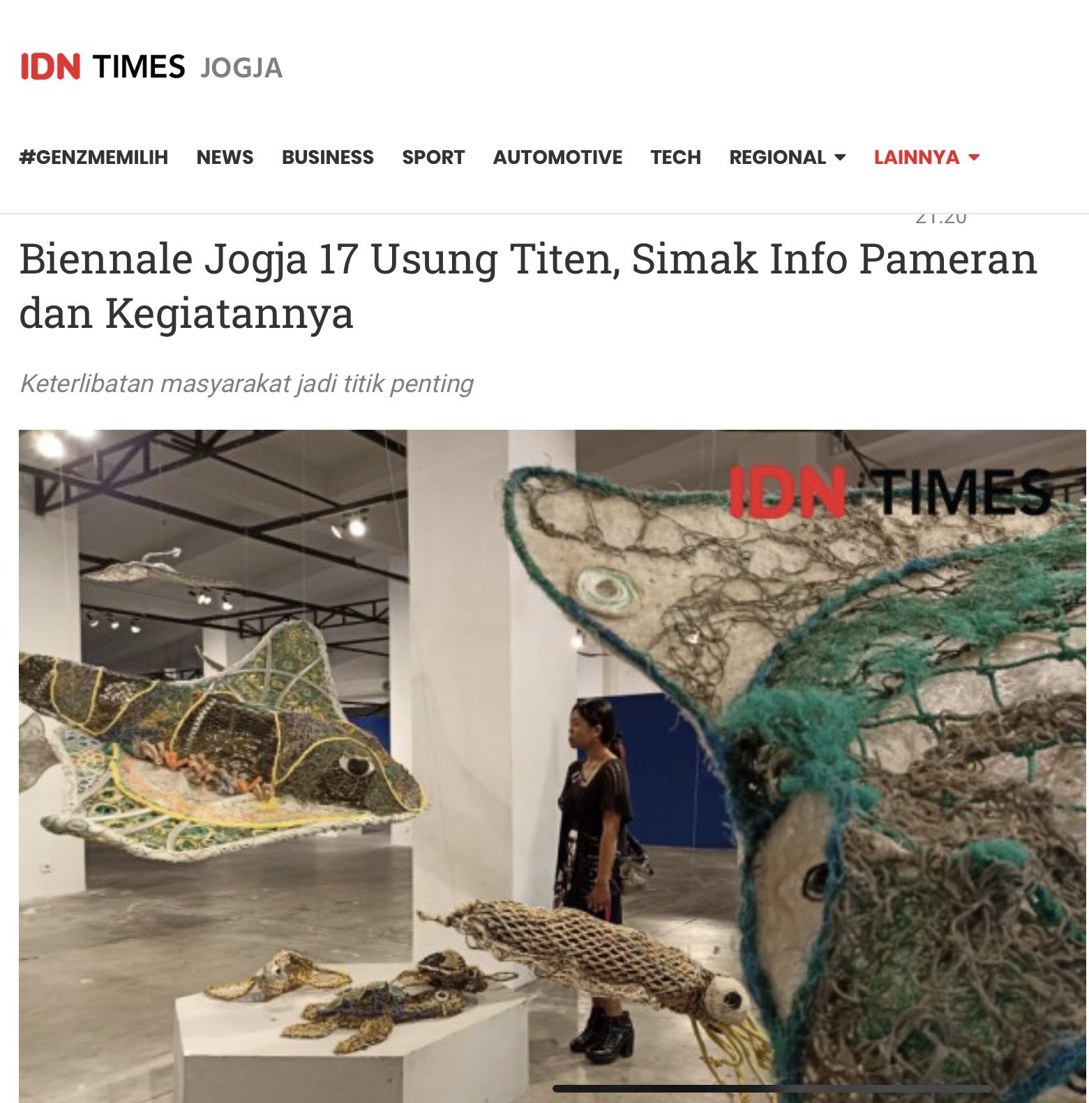 Biennale Jogja 17 dalam IDN Times Jogja