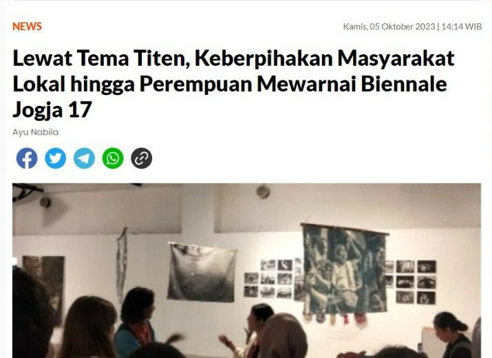 Biennale Jogja 17 dalam Yoursay